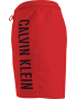 Calvin Klein Plus Size Drawstring Swimwear Men KM0KM01004-XM9, Ανδρικό Μαγιό Calvin Klein Μεσαίου Μήκους, ΚΟΚΚΙΝΟ